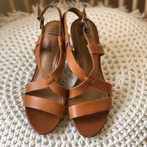 Clarks Strappy heels